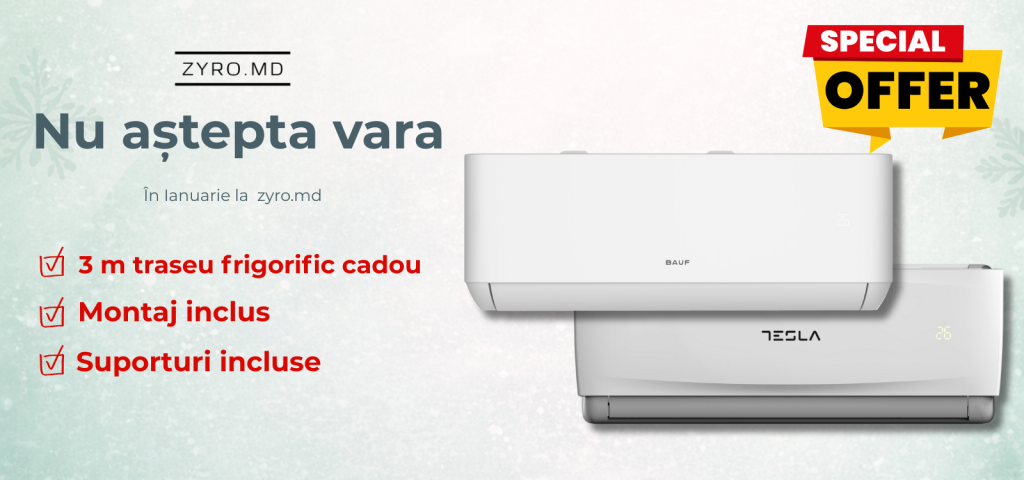 Акция на кондиционеры Tesla и Bauf: установка включена в январе