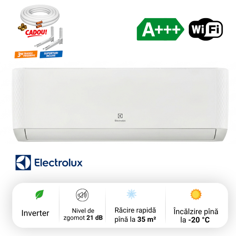 Aer conditionat Electrolux  HTP Super DC inverter 12000 BTU Inverter A+++ Wi-fi