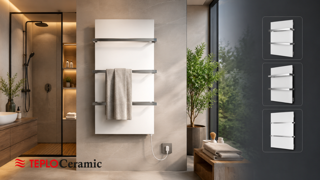Электрические полотенцесушители TeploCeramic – современный комфорт, экономия и стиль для вашей ванной комнаты