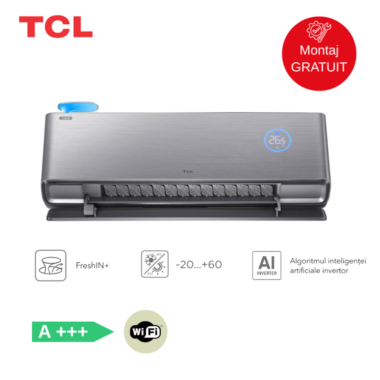 Aer condiționat TCL FreshIN+ TAC-09CHSD/FAI 9000 BTU A+++ Wi-Fi