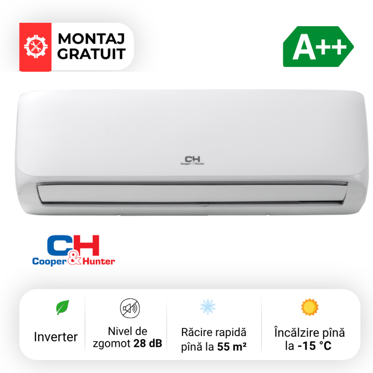 Aparat de aer condiționat Cooper&Hunter Veyron CH-S18FTXA 18000 BTU A++