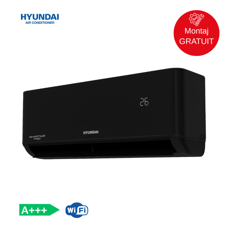 Кондиционер Hyundai Smart Air Pro HYAC-09chsd/TP72I/I A+++, Wi-fi, 9000 BTU Black