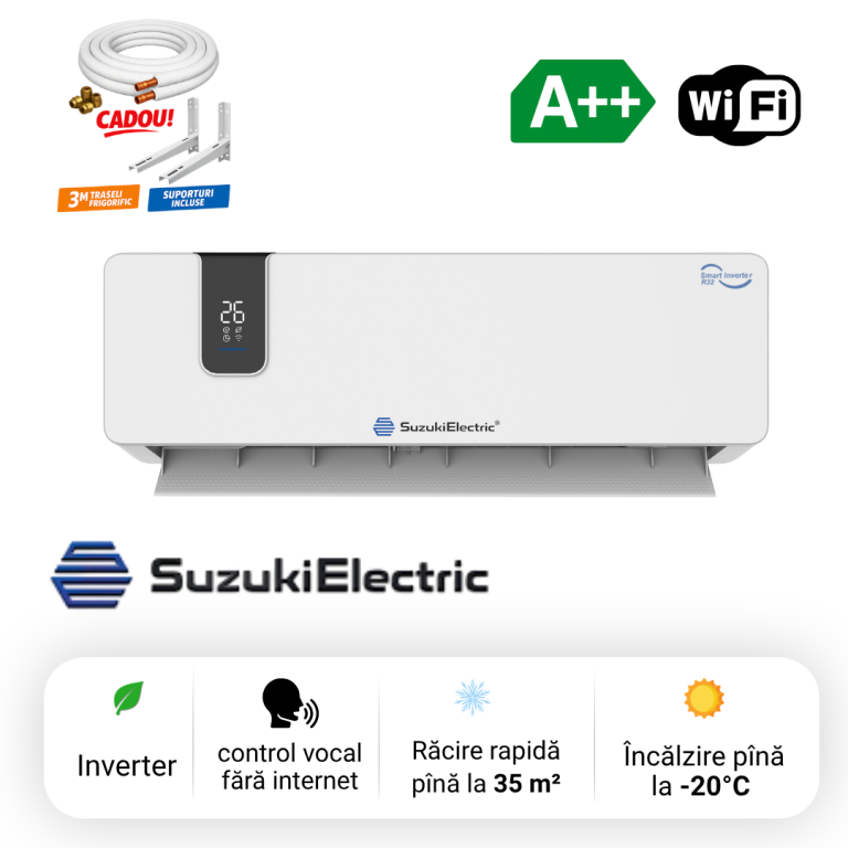 Aer condiționat Suzuki Zenith 12000 BTU Inverter R32 A++