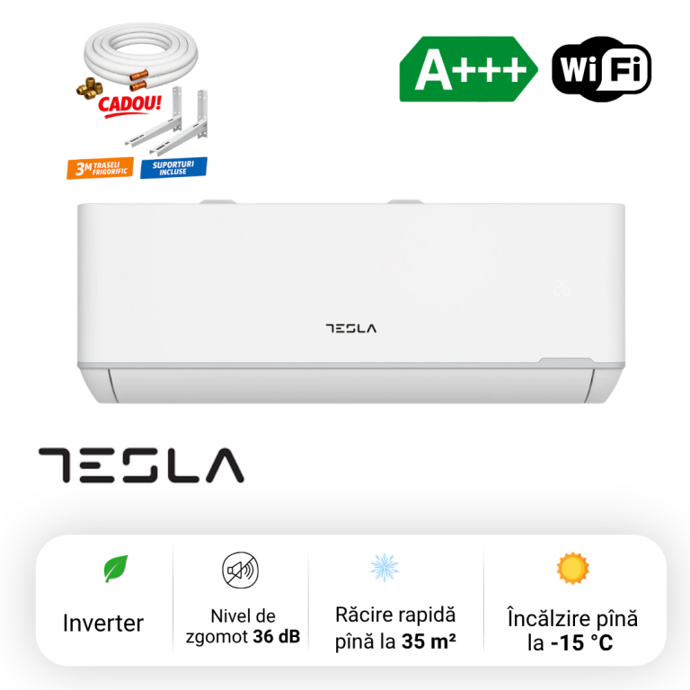 Aer condiționat Tesla Type TA36FFLL-1232IAWPC 12000 BTU  Inverter Wi-fi A+++